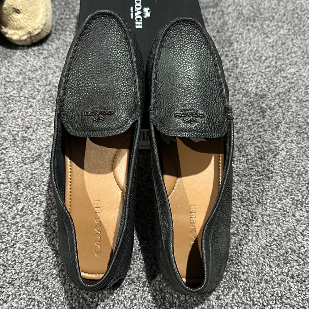 Black Coach Loafers size 9